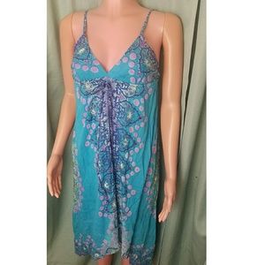 Raviya Blue/Purple Boho Dress